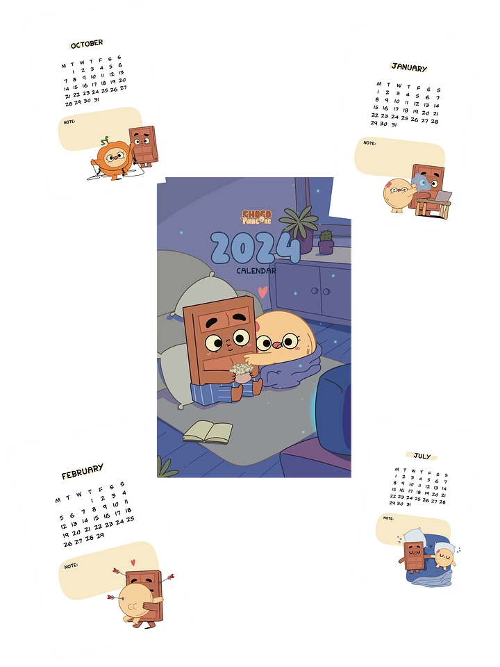 2024 Digital Printable Calendar ( Free for Members) product image (1)