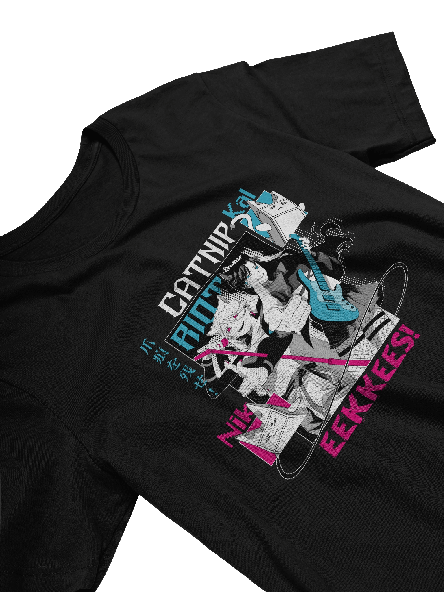 "CATNIP RIOT" Lightweight Tee [BLACK VARIANT] product image (3)