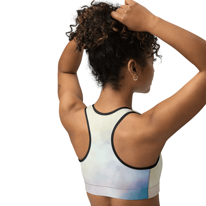 Blur cloud rainbow Design Sports Bra - V1 product image (2)