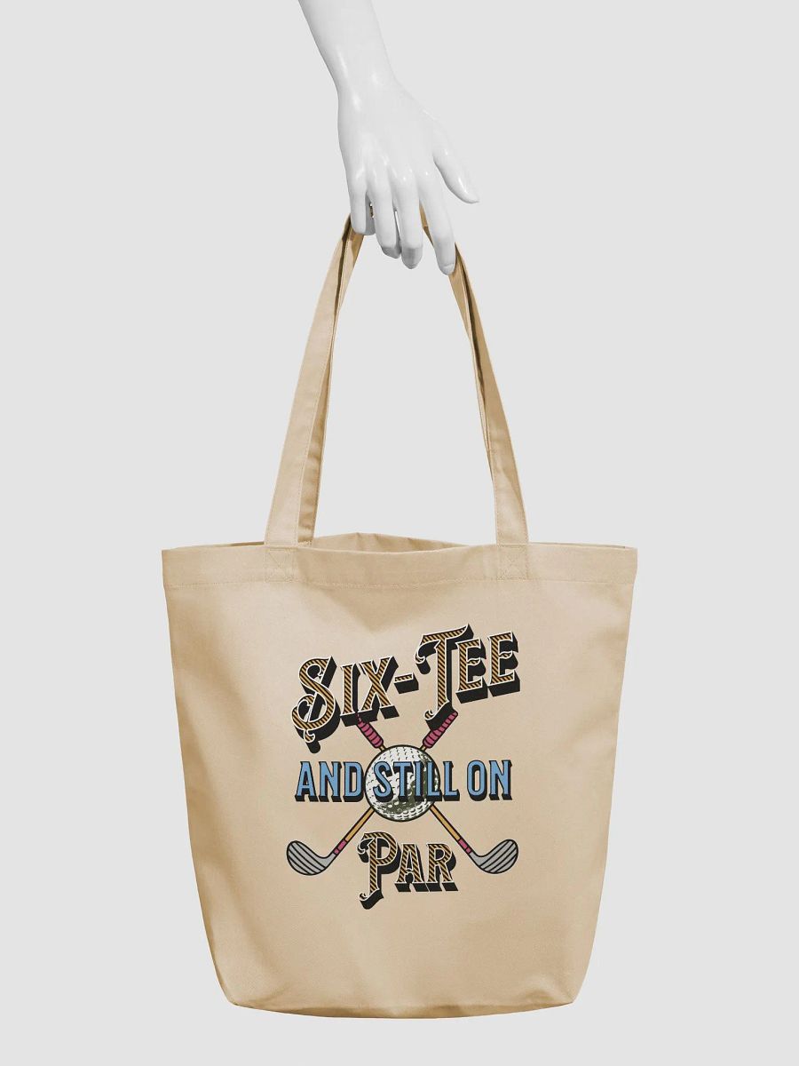 Six-Tee And Still On Par Golfing Crossed Clubs Ball Tote Bag product image (6)