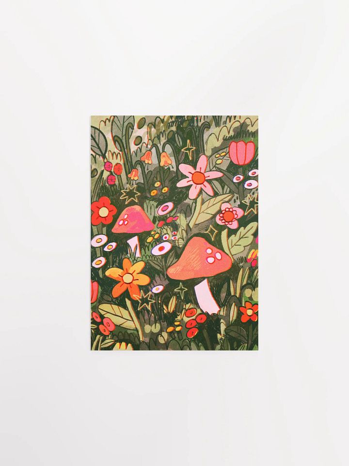 Mushrooms in Spring Print product image (2)