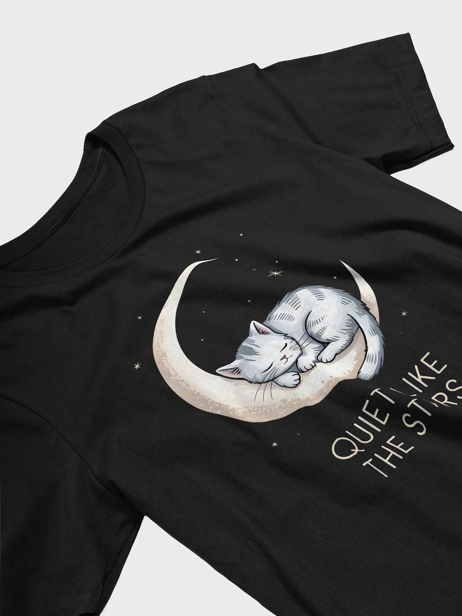 Quiet Like the Stars Graphic Tee | Cat & Moon T-Shirt product image (3)