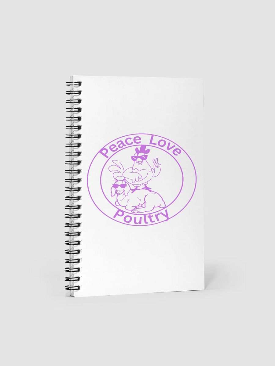 Peace Love Poultry Notebook product image (1)