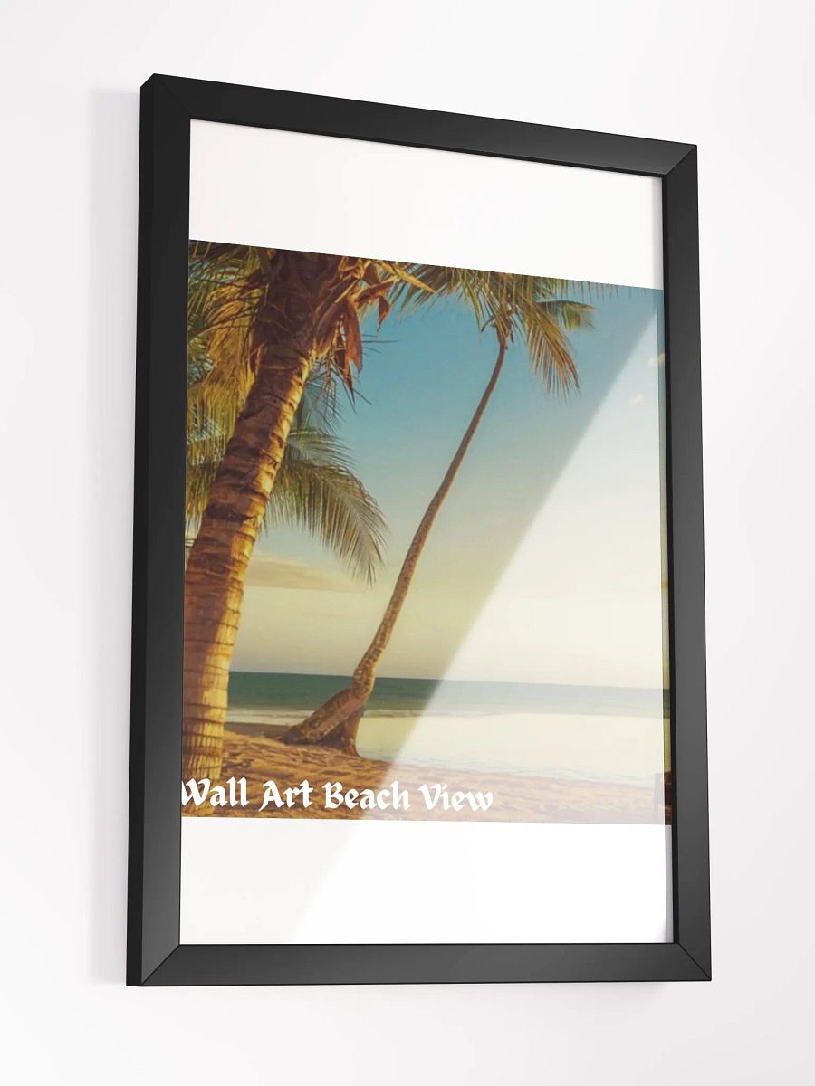 Wall Art Beach View Framed High-Quality Matte Poster (in) product image (13)
