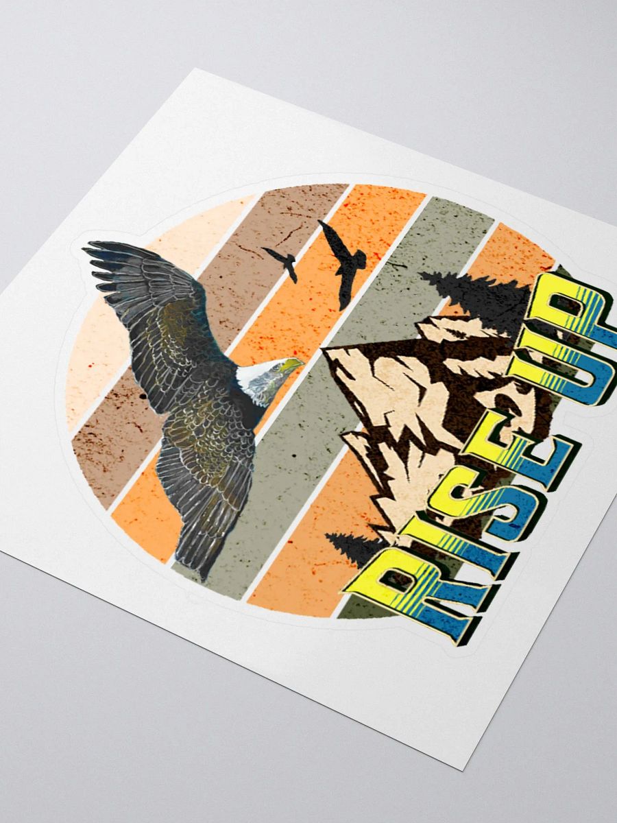 Rise Up Eagle Retro Sticker product image (3)