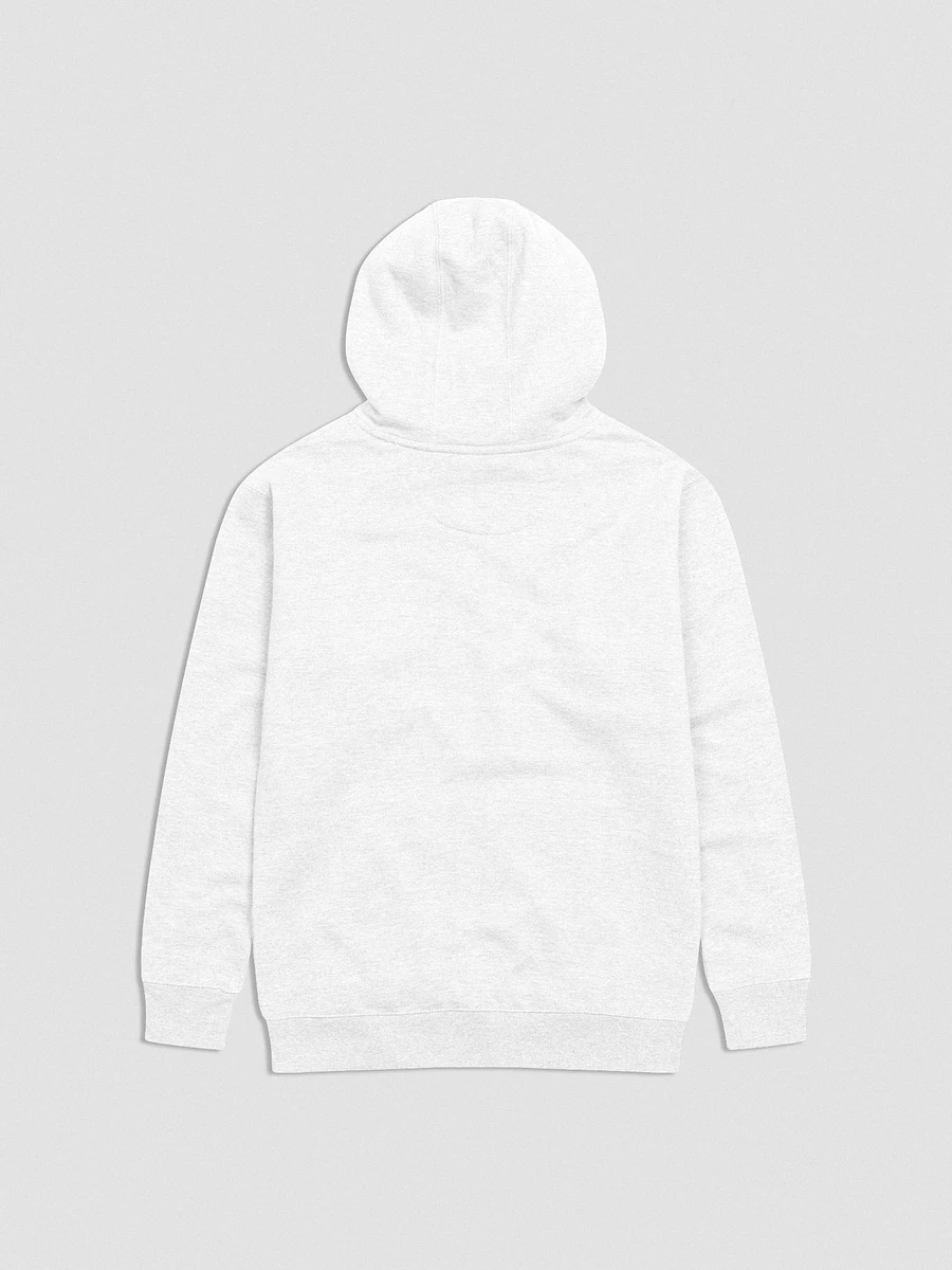 Simple Cross Embroidered White Hoodie product image (2)