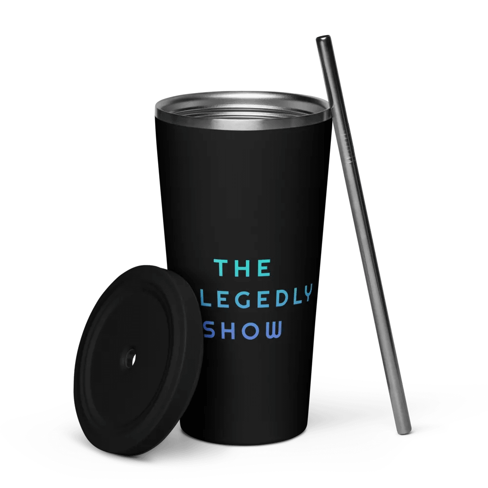 The Allegedly Show Black Matte Water Bottle product image (5)