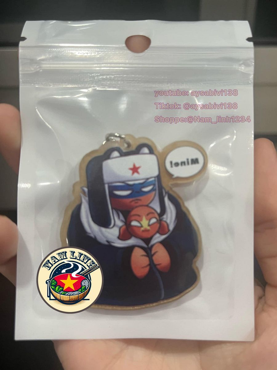 Countryhumans Russia keychain 6cm product image (3)