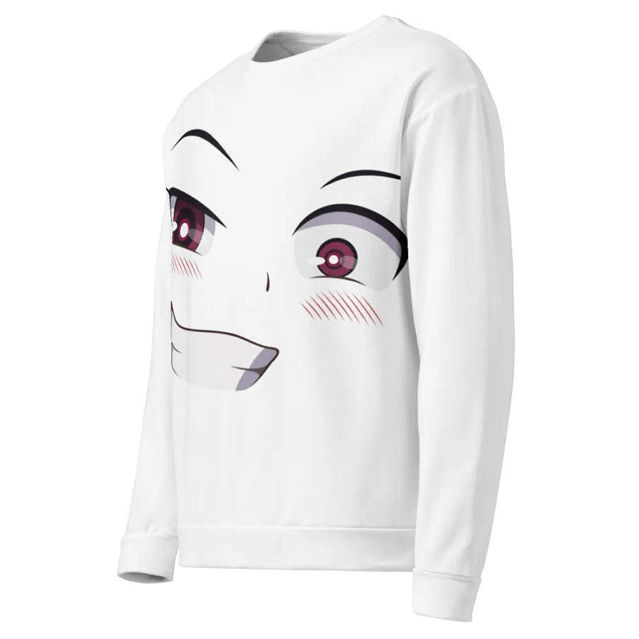 Menacing Anime Face Sweatshirt product image (3)