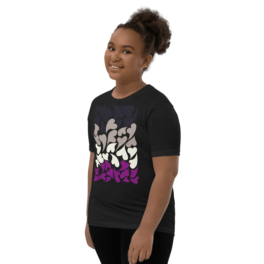 Nestled PRIDE Asexual T-shirt (Youth) product image (14)