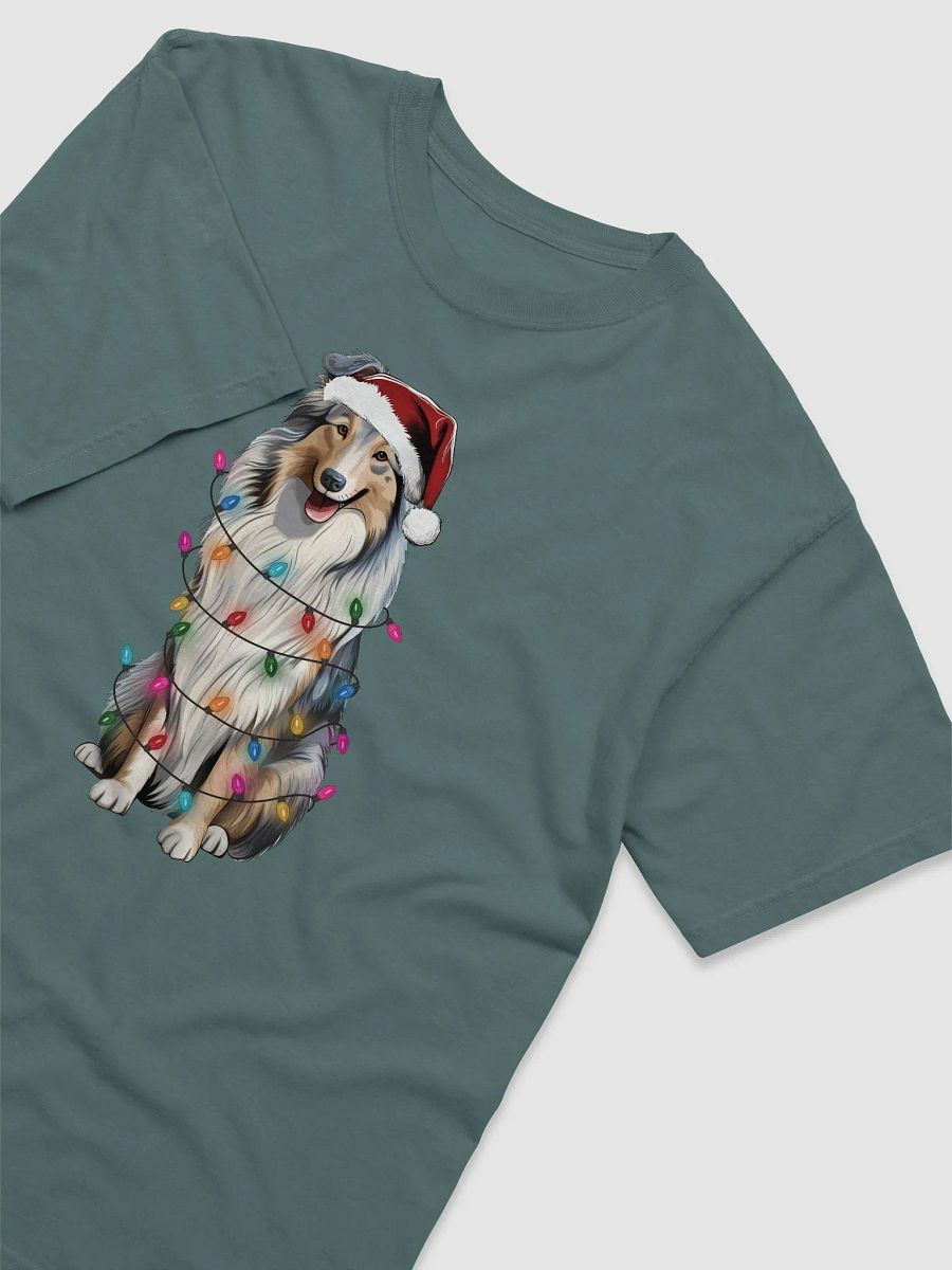 Funny Shetland Sheepdog(Blue Merle) Christmas T-Shirt for Sheltie Paw-rents product image (6)