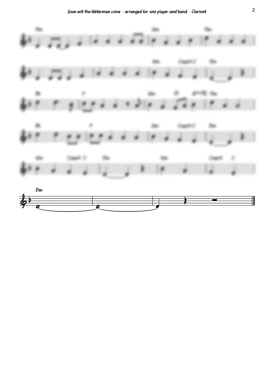 Wellerman - Sea Shanty for Clarinet product image (3)