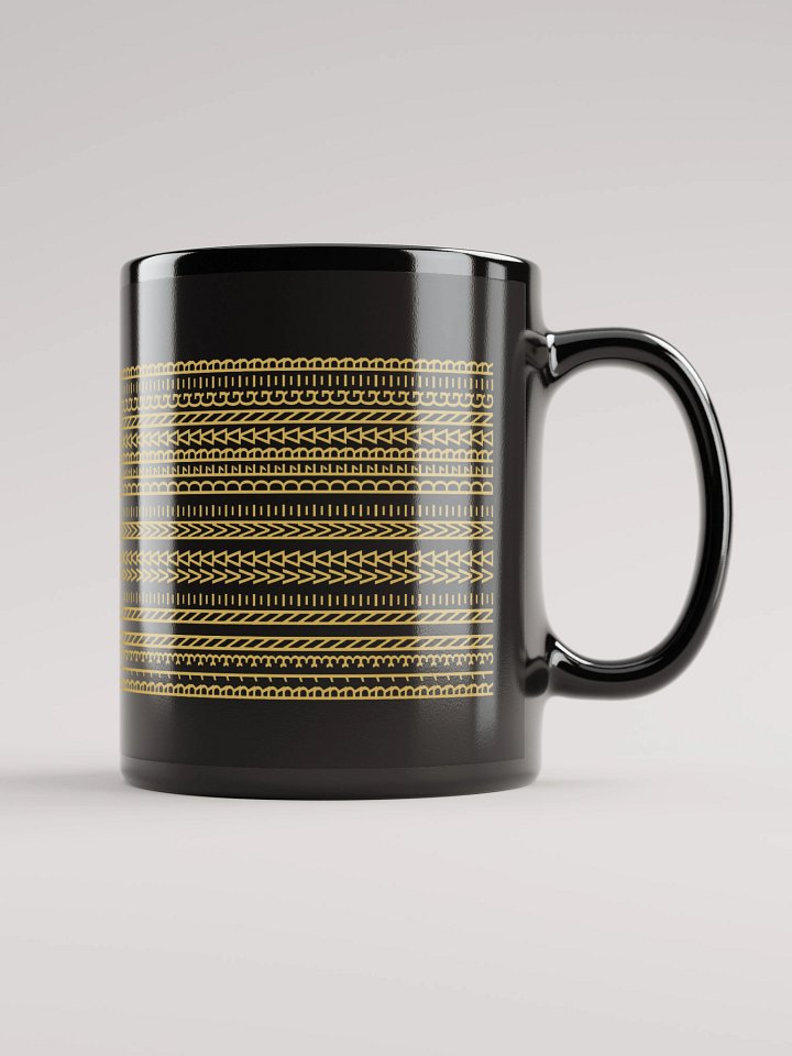 Mug Noir Codé Zen Doré - Rien ne Va me Déranger - Cadeau Chic product image (1)