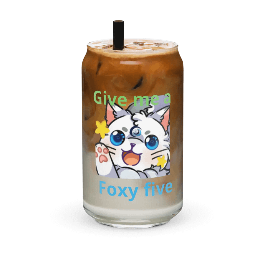 Foxy High-Five Can-Shaped Glass product image (36)