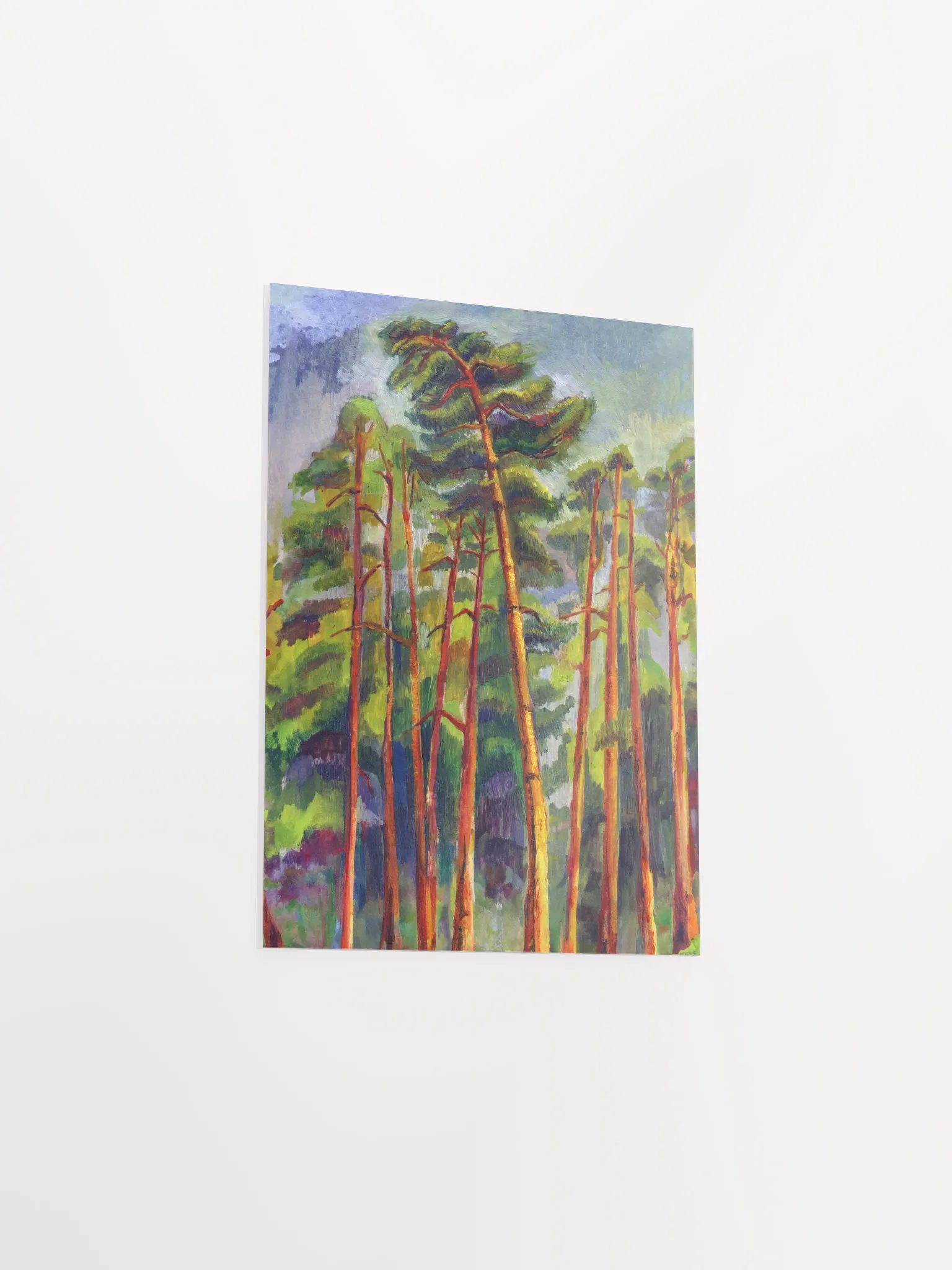 Misty Forest Symphony Poster - Dramatic Evening Pines product image (5)