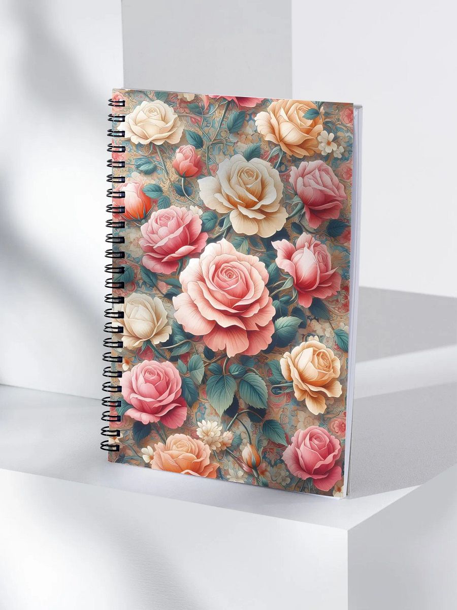 Royal Floral Spiral Notebook product image (4)