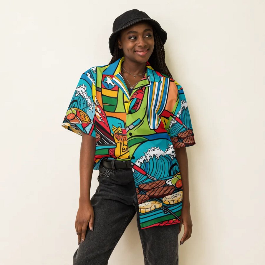 Island Surf & Turf BBQ Paradise Shirt product image (6)