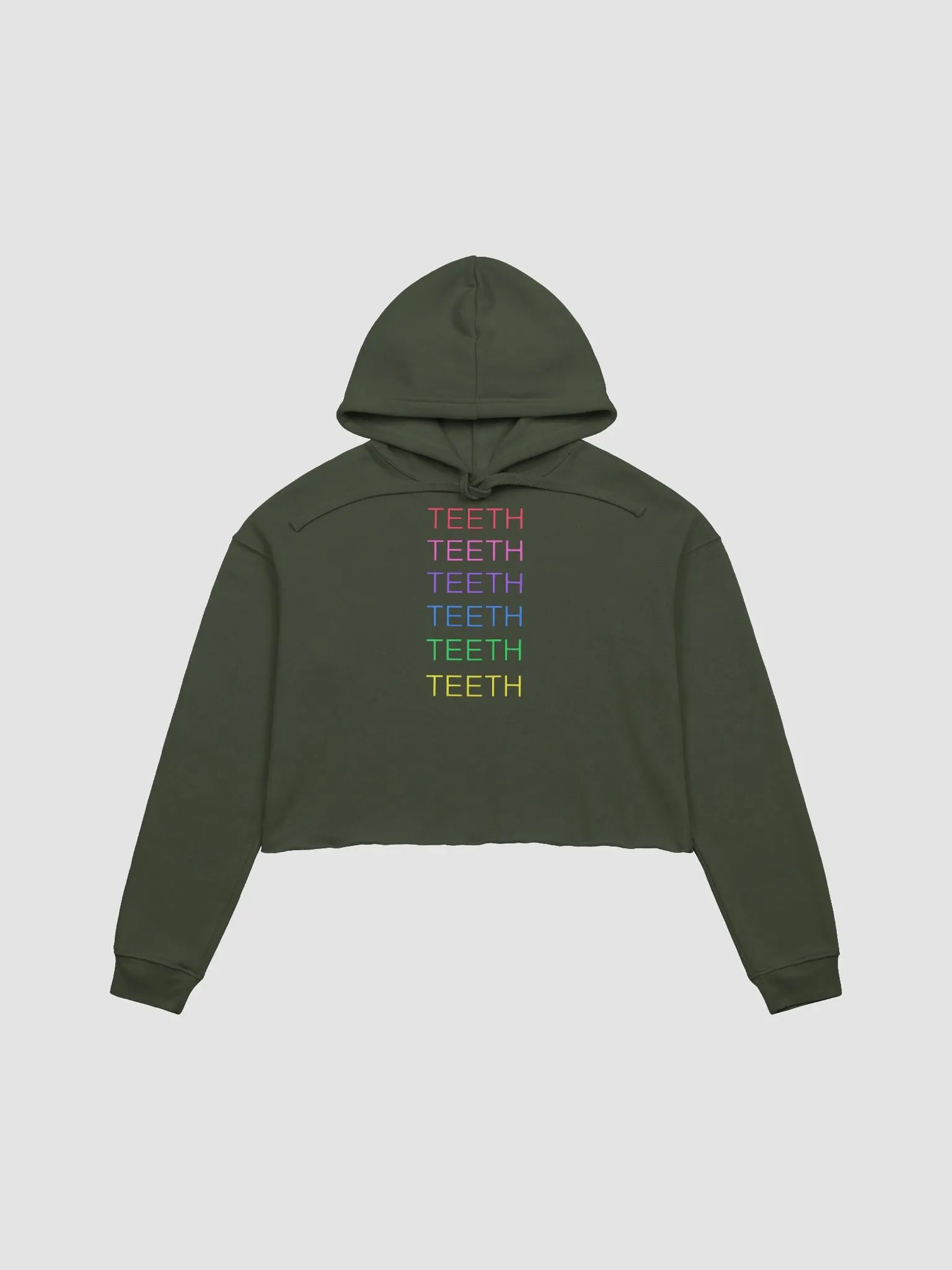 Maximum Teeth fleece crop hoodie product image (2)