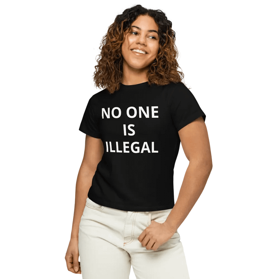 Pris- No One is Illegal- (High wasted Tee) product image (4)