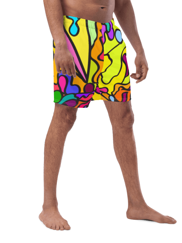 Vibrant Swirls All-Over Swim Trunks - Wave at Sunset product image (9)