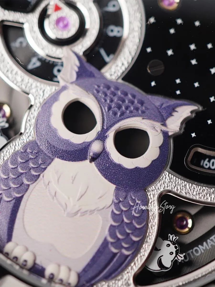 Lucky Harvey Silver Owl Blinking Eyes Automatic product image (7)