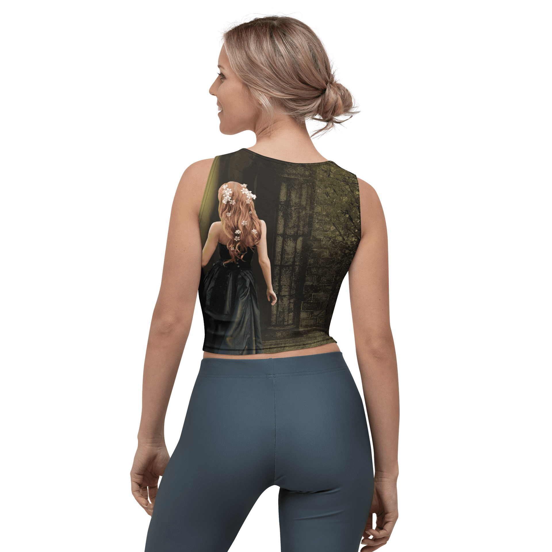 'Elven Stories - Blinded By The Light' All-Over Crop Top product image (2)