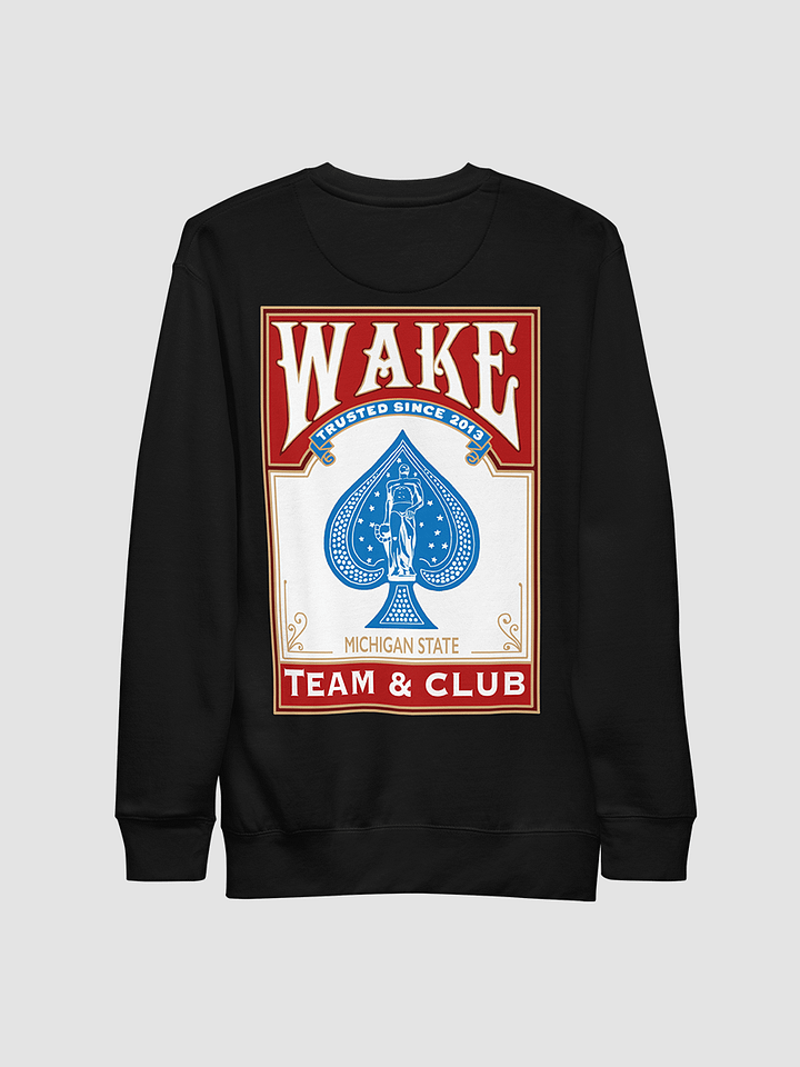 MSU Wake Card Crewneck (Red) product image (2)