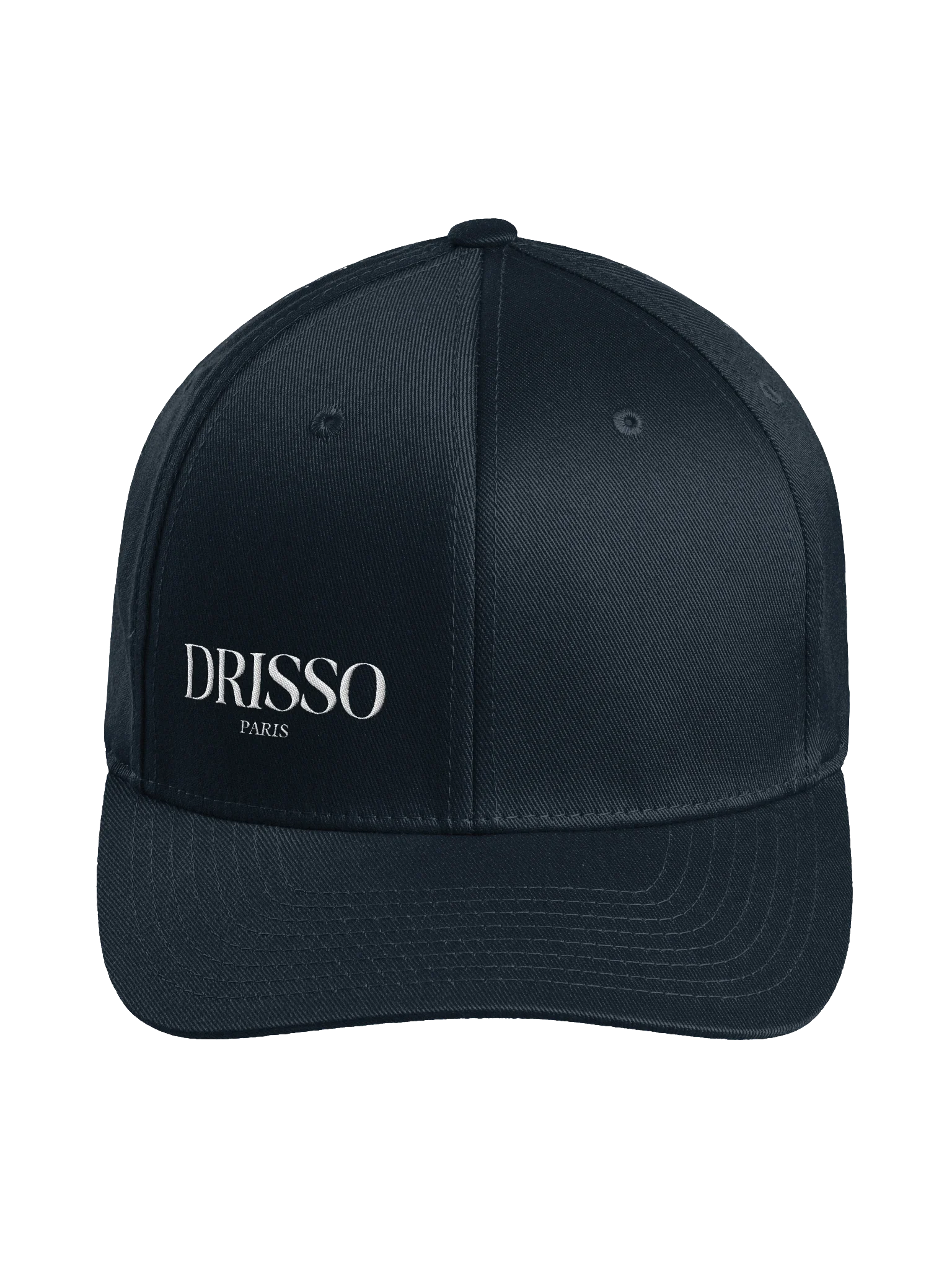 Drisso Paris™ Black Flexfit Structured Fitted Cap product image (1)