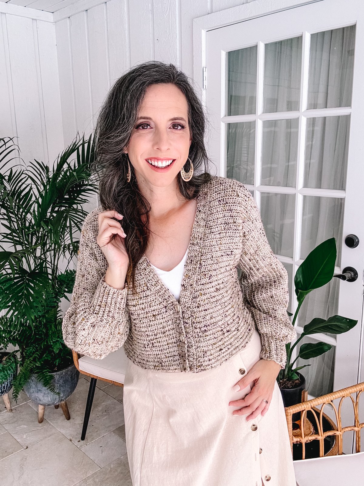 Finch V-Neck Crochet Cardigan Pattern product image (5)