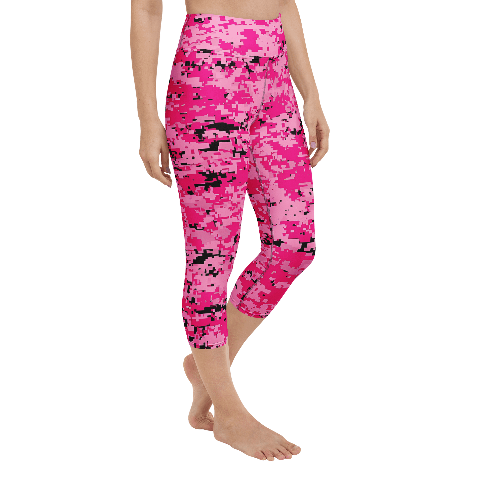 Pink Mosaic 90s Yoga Capri Leggings product image (2)