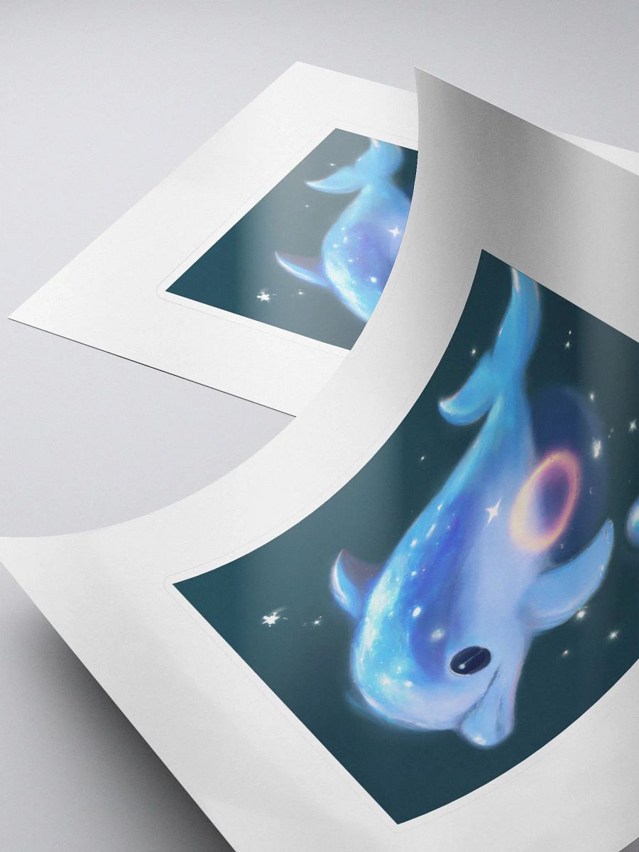 Cute Galactic Dolphin Sigma Sticker product image (4)