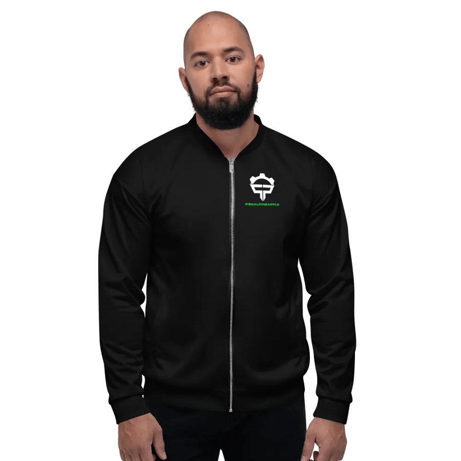 P3nAlPineapple - Black Bomber Jacket product image (1)