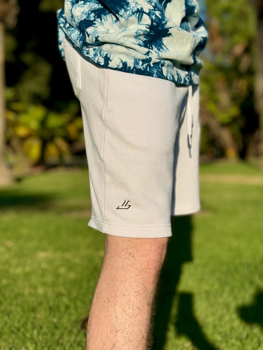 Nice. Embroidered Sweatshorts (White) product image (6)