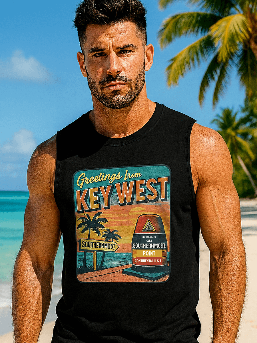 Key West Southernmost Point Men's Tank Top product image (1)
