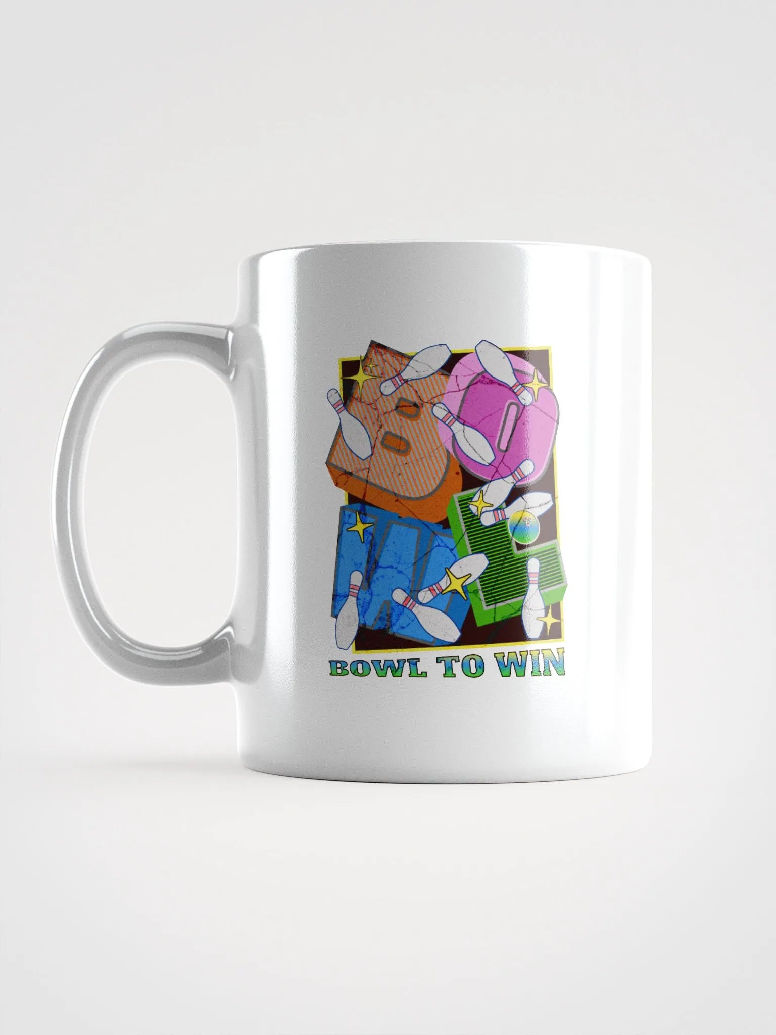 Bowl To Win Block Letter Colorful Bonanza Mug product image (1)