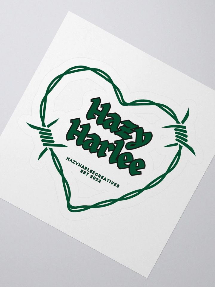 Barbed Heart Kiss Cut Stickers product image (3)