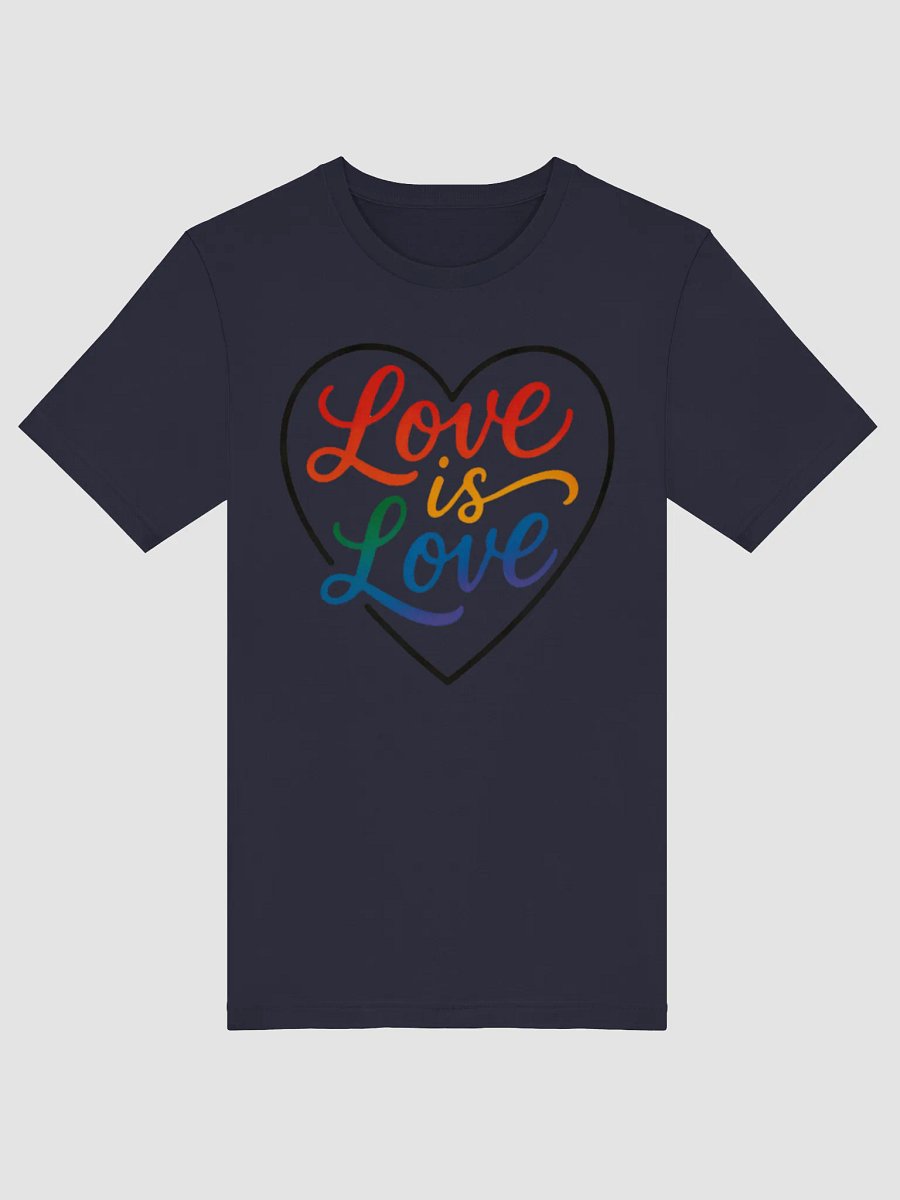 Love is Love Pride T-Shirt | LGBTQ+ Rainbow Heart Design | Equality Tee product image (21)