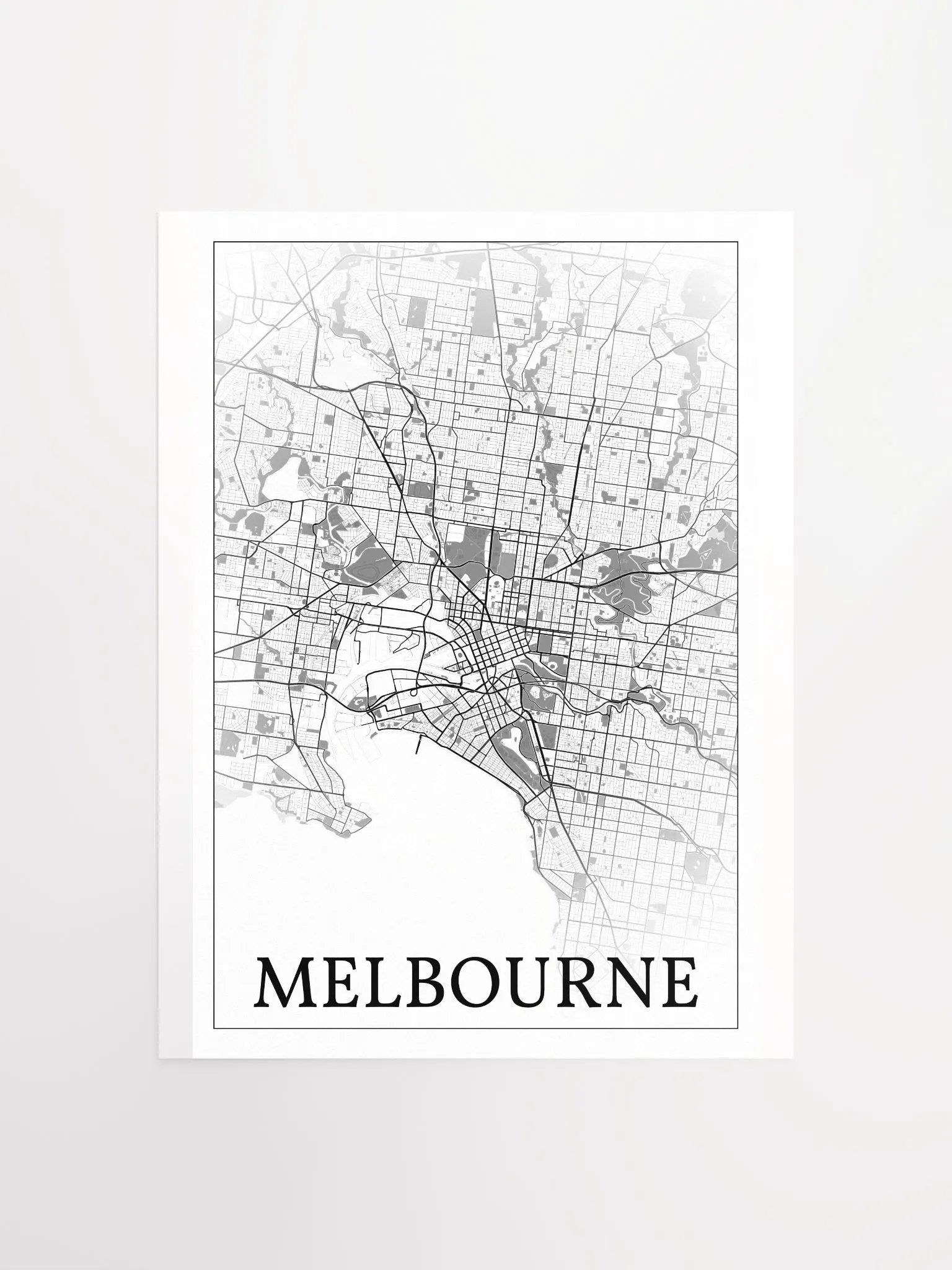 Melbourne, Australia, city map print product image (3)