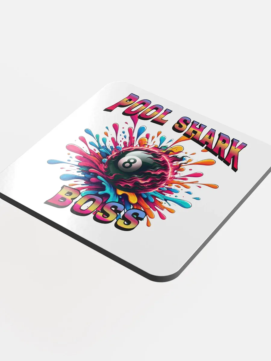 Pool Shark Boss Splashy Eight-Ball Cork Coaster product image (4)