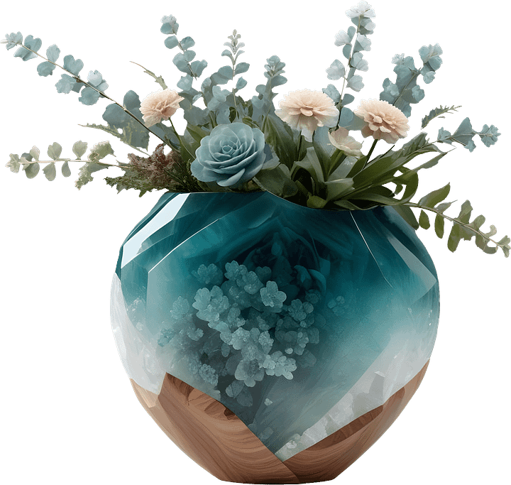 Coastal Luxe spa decor – vase png product image (1)
