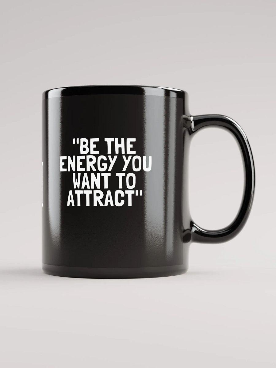 8T Sips Positive Vibes Black Glossy Mug product image (1)