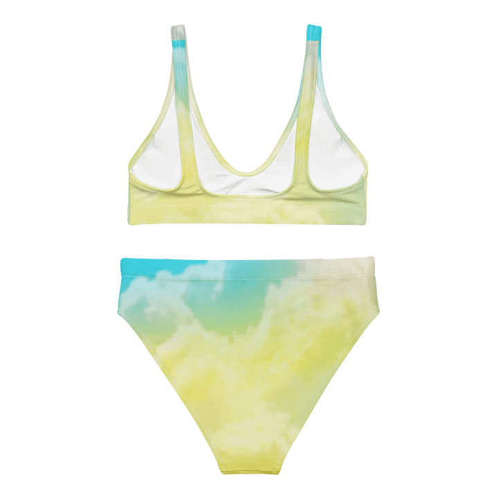 Blur cloud rainbow Design High Waisted Bikini - V8 product image (1)
