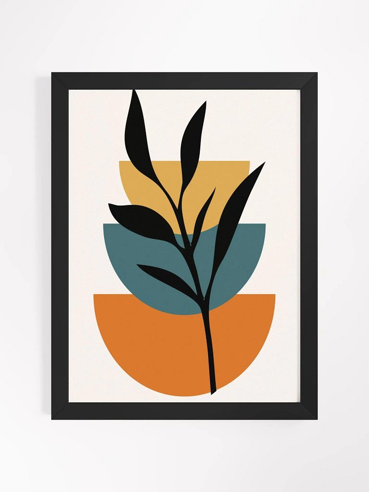 Abstract Botanical Bliss Framed Poster product image (12)