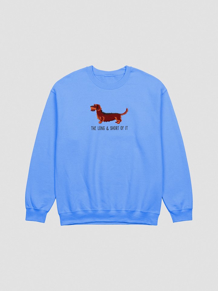 The Long & Short of It Sweatshirt (Embroidered) of a Wirehaired Dachshund(Red & Tan) product image (7)
