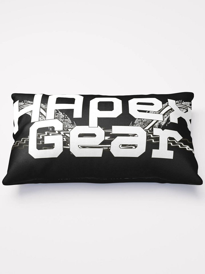 Basic Pillow - Black - White HApex Gear White Logo product image (1)