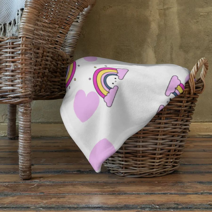 Sweetheart Rainbow Snuggle Blanket product image (6)