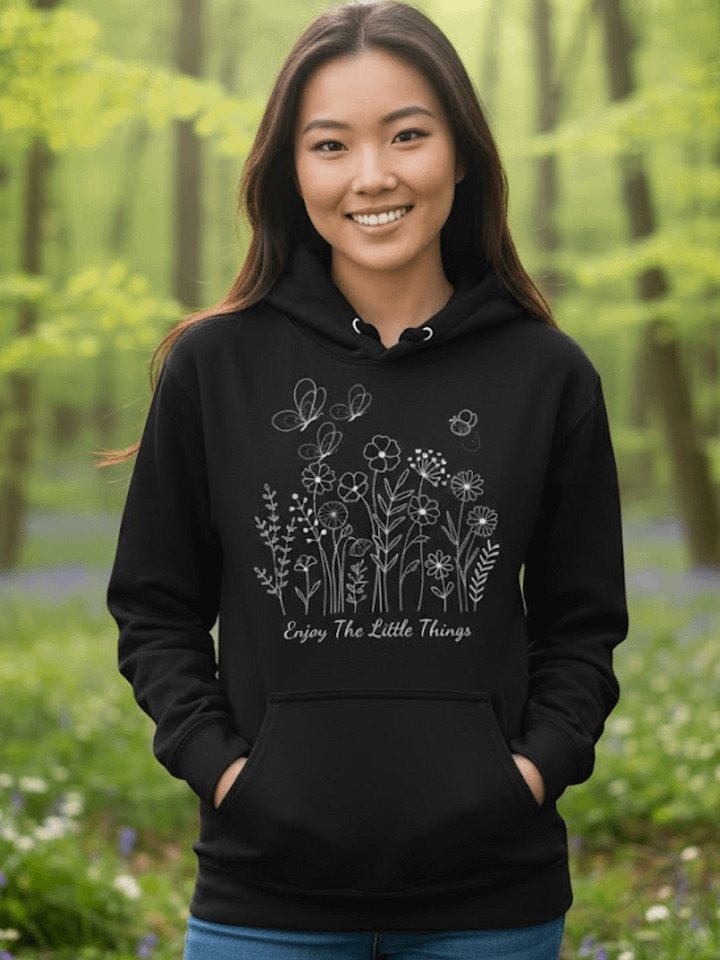 Enjoy The Little Things Floral Classic Hoodie product image (1)
