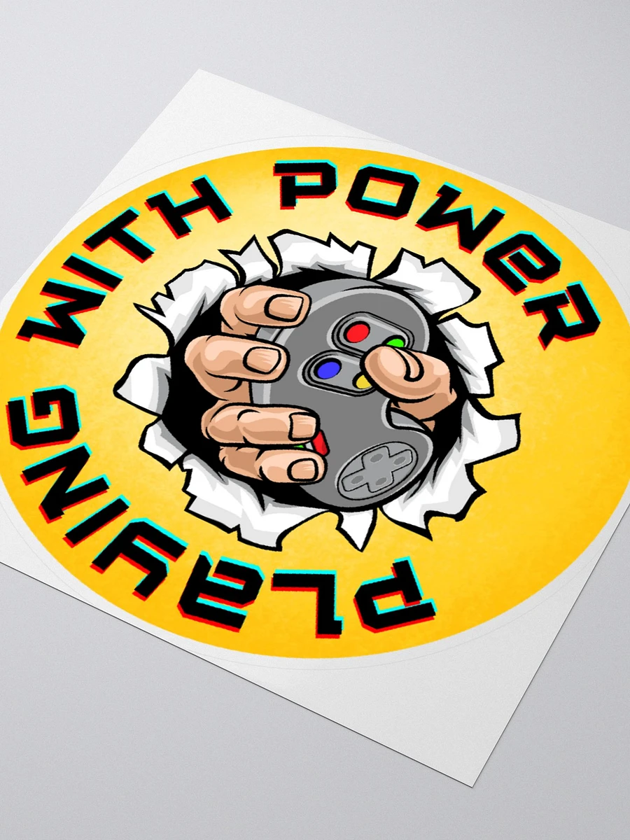 Playing With Power Retro Sticker product image (8)