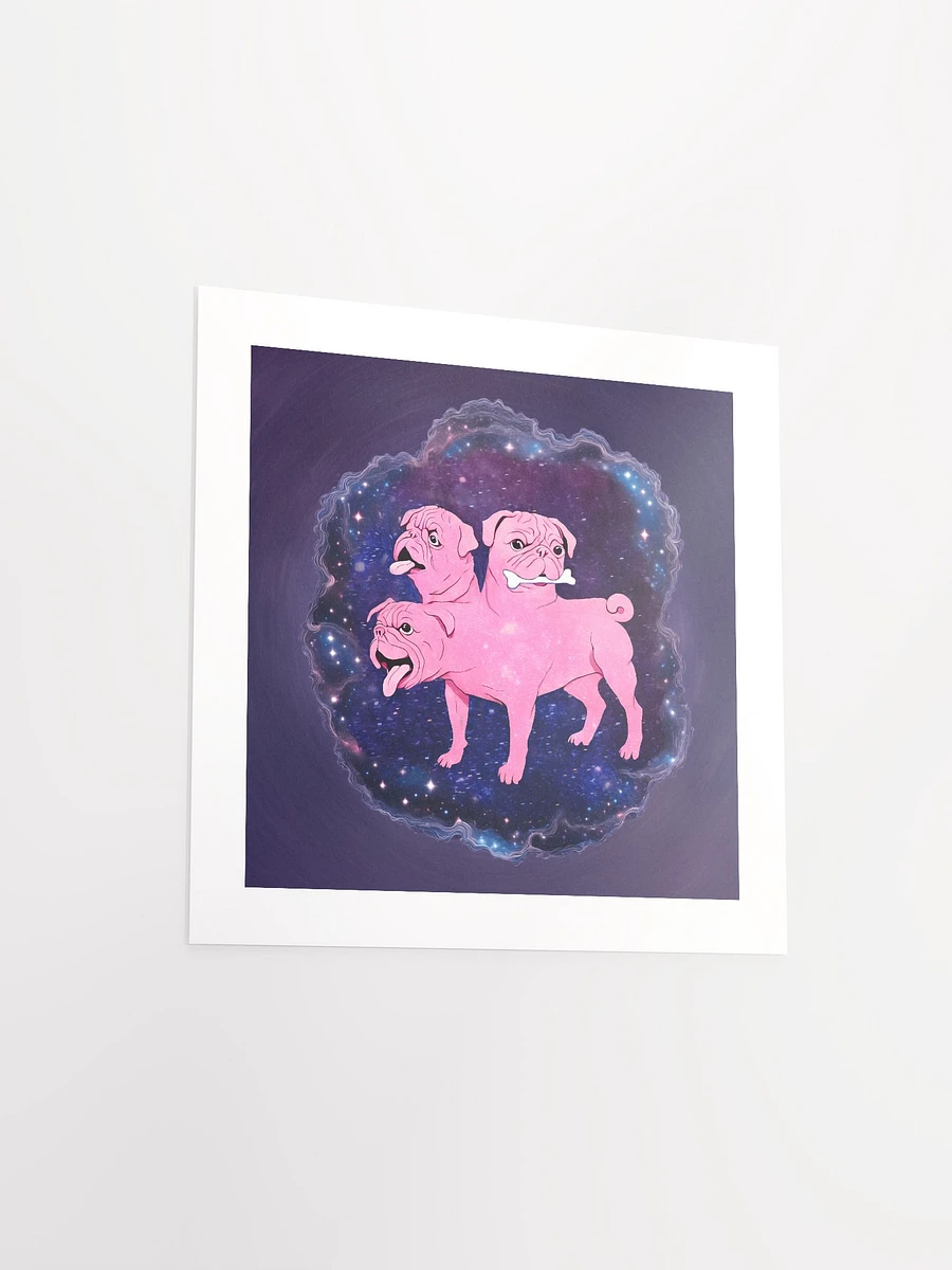 Pink Pug Cerebus In The Stars - Print product image (3)