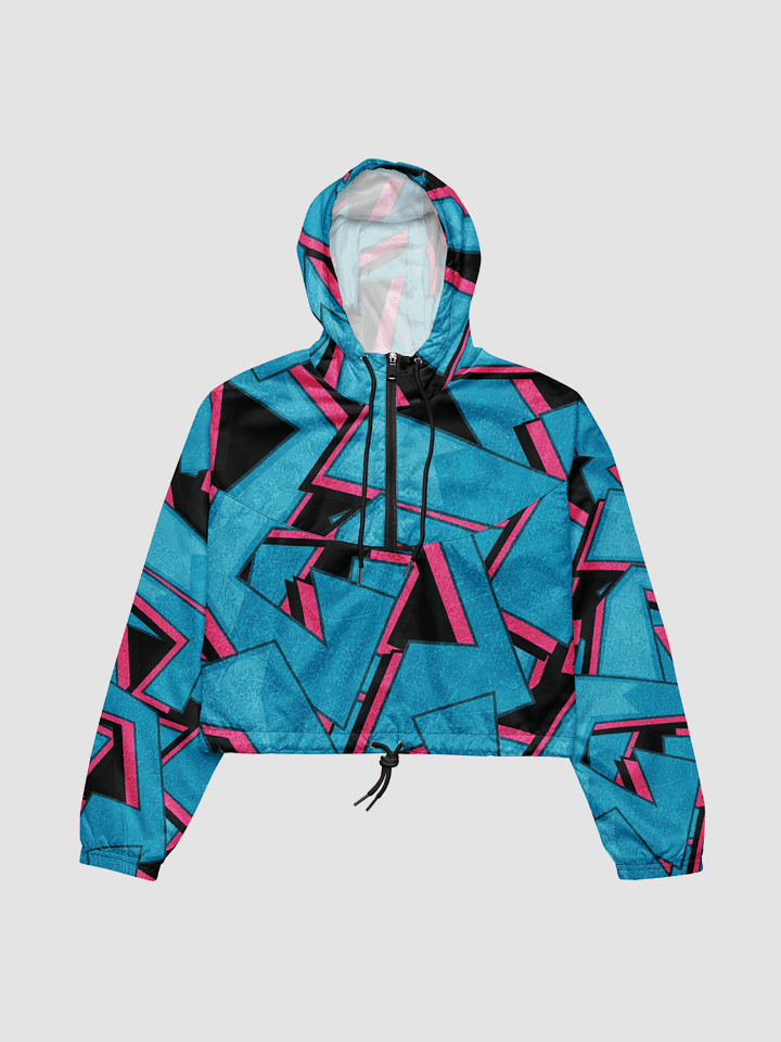 Wyld Megzie Crop Windbreaker Blue product image (1)